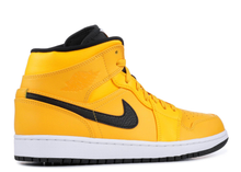 Load image into Gallery viewer, Jordan 1 Mid University Gold Black
