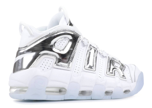 Nike Air More Uptempo Chrome Blanc (Femme)