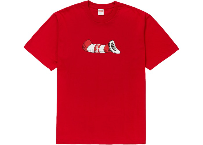 T-shirt Supreme Cat in the Hat Rouge Taille M / L 