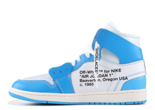 Charger l&#39;image dans la galerie, Jordan 1 Retro High OFF-WHITE Bleu université
