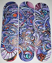 Charger l&#39;image dans la galerie, Peinture de Gerard Gademan SKATE OR DIE Pièce unique, (Livraison en Suisse uniquement) 
