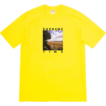 T-shirt Supreme Time Jaune Taille L