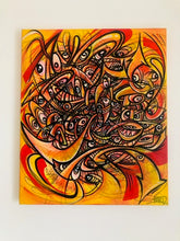 Load image into Gallery viewer, Gerard Gademan Painting BURNING HELL One of a Kind.
