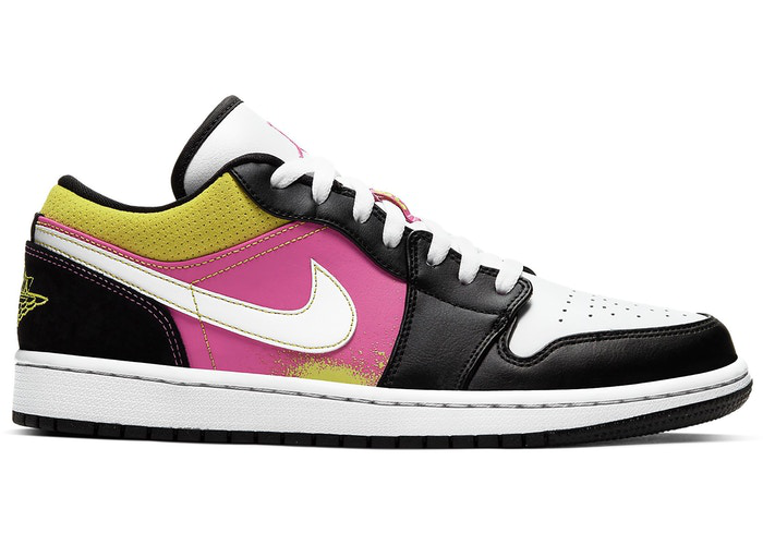 Jordan 1 Low Noir Active Fuchsia Cyber 