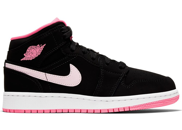 Jordan 1 Mid Black Digital Pink (GS) Multi Sizes