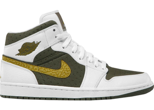 Jordan 1 Phat Mid Blanc  Cargo Kaki (2012)