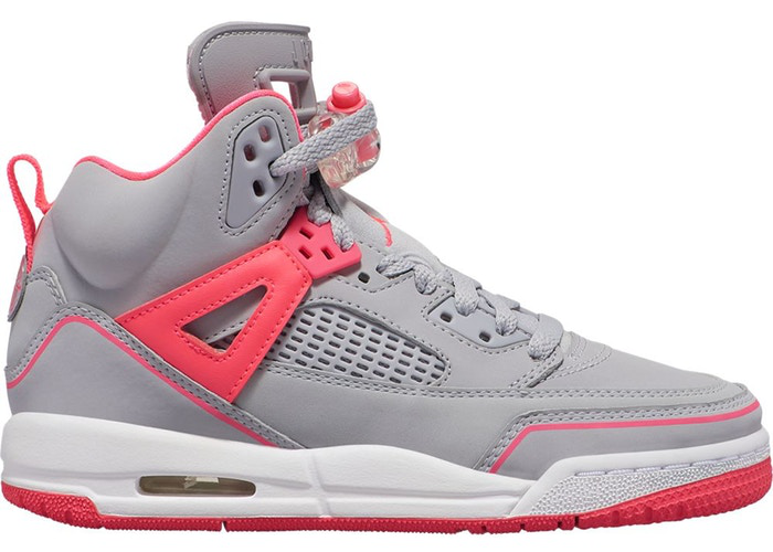 Jordan Spizike Wolf Grey Racer Pink (GS) Taille 6,5 ans