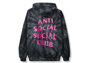 Anti Social Social Club Laguna Hoodie Black Tie Dye Size XL