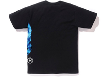 Charger l&#39;image dans la galerie, T-shirt BAPE Flame Side Big Ape Head Black/Blue Taille M
