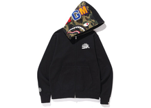 Load image into Gallery viewer, BAPE Wiz Khalifa Shark Full Zip Hoodie Black Size XL
