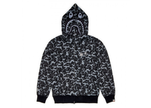 Charger l&#39;image dans la galerie, Sweat à capuche zippé BAPE x Dover Street Market Special Camo Shark Noir Taille S
