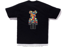 Load image into Gallery viewer, BAPE x Medicom Toy Camo Bear Tee Black Size S
