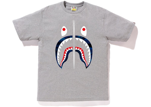 T-shirt BAPE Gradation Camo Shark Gris/Marine Taille XL