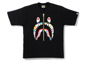 T-shirt BAPE Multi Camo Shark Noir Taille XL