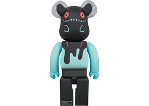 Ensemble Bearbrick Devil Byron 100% et 400% Noir