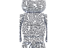 Charger l&#39;image dans la galerie, Coffret Bearbrick Keith Haring #4 100% et 400% Blanc
