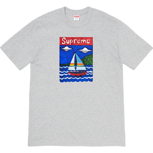 T-shirt Supreme Sailboat gris chiné taille XL