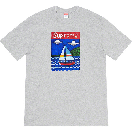 T-shirt Supreme Sailboat gris chiné taille XL