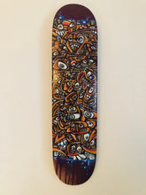 Charger l&#39;image dans la galerie, Peinture unique sur planche de skate de Gerard Gademan intitulée ROCK 
