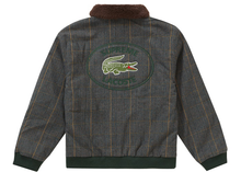 Load image into Gallery viewer, Supreme LACOSTE Wool Bomber Jacket Plaid Size L
