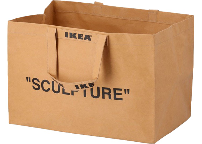 Virgil Abloh x IKEA MARKERAD Grand sac marron