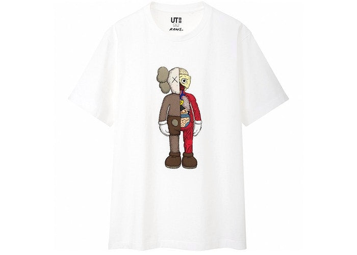 T-shirt Flayed KAWS x Uniqlo Blanc Taille S