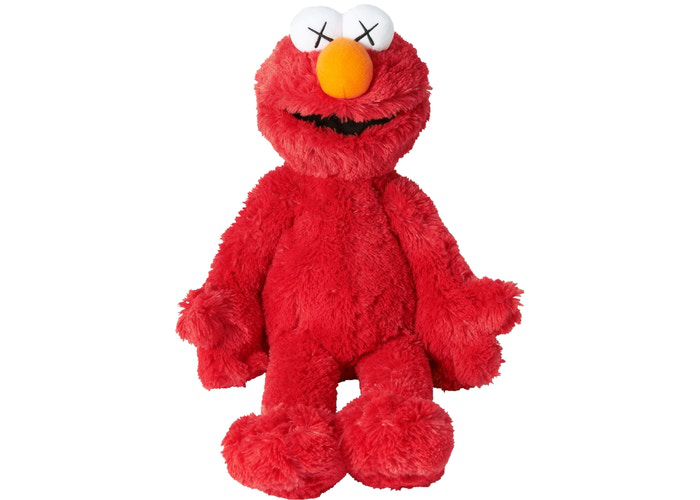 Peluche Elmo de KAWS Sesame Street Uniqlo Rouge 