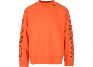 Sweat-shirt brodé OFF-WHITE Abstract Arrows Orange/Noir Taille L