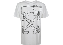 Charger l&#39;image dans la galerie, T-shirt brodé OFF-WHITE Abstract Arrows Blanc/Noir Taille M/L
