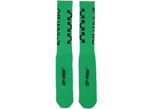 Chaussettes OFF-WHITE Arrow Vert/Noir 