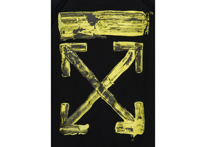 OFF-WHITE Oversized Acrylic Arrows Hoodie Black/Yellow Size  XL