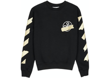 Charger l&#39;image dans la galerie, Sweat OFF-WHITE Tape Diag Arrows Noir/Beige Taille XL
