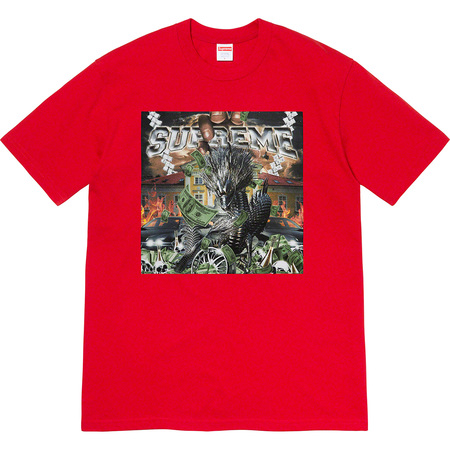 Supreme Dragon Tee Heather Red Size M