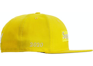 Supreme $1M Metallic Box Logo New Era Yellow Size 7.1/4