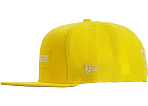 Supreme 1M $ Metallic Box Logo New Era Jaune Taille 7.1/4