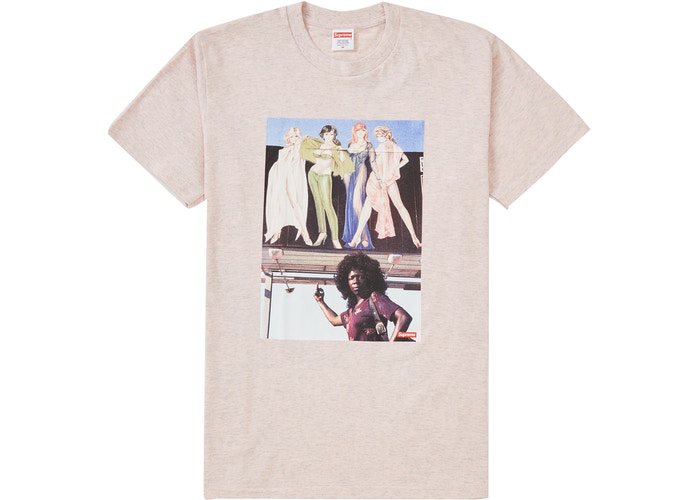 T-shirt Supreme American Picture rose clair taille M 