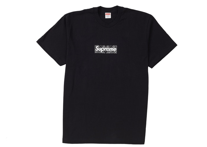 T-shirt Supreme Bandana Box Logo Noir Taille M 