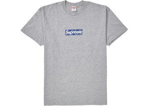 Supreme Bandana Box Logo Tee Light Grey Size M