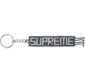 Porte-clés en perles Supreme multicolore 