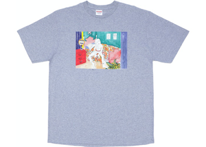 Supreme Bedroom Tee Heather Grey taille L