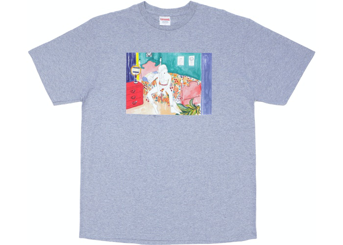 Supreme Bedroom Tee Heather Grey Size L