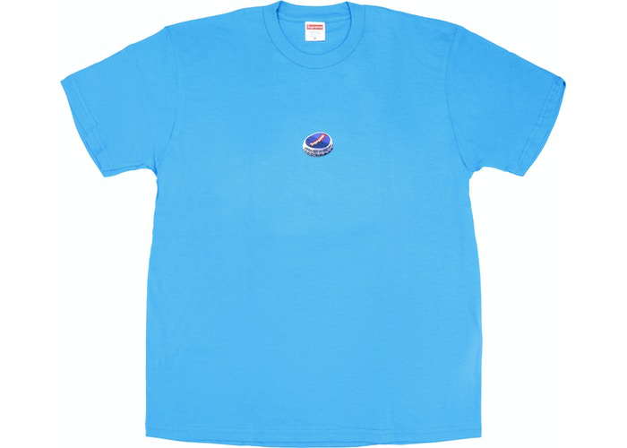 T-shirt Supreme Bottle Cap Blue Taille XL 