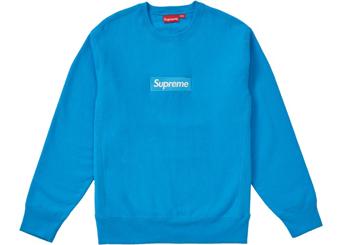 Supreme Box Logo Crewneck Bright Royal Size M