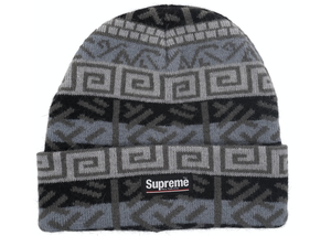 Bonnet à motif brossé Supreme Noir