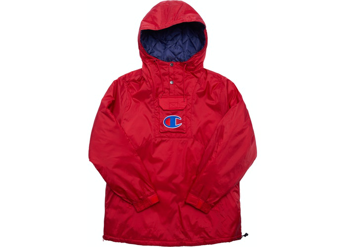 Supreme Champion Pullover Parka Red Size XL