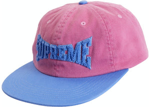 Casquette à 6 panneaux Supreme Chenille avec logo Rose