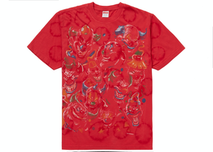 T-shirt Supreme Clowns Rouge Décoloré Taille L 