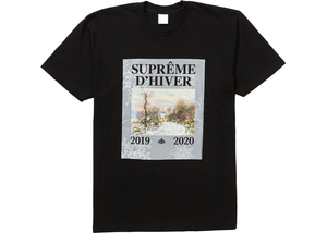 T-shirt Supreme D'Hiver Noir Taille M 