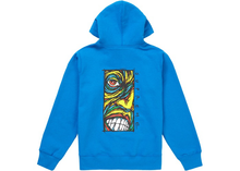 Load image into Gallery viewer, Supreme Disturbed Zip Up Hooded Sweatshirt Bright Blue Size M
