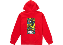 Load image into Gallery viewer, Supreme Disturbed Zip Up Hooded Sweatshirt Red Size L
